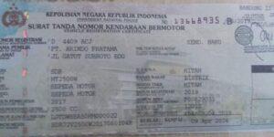 Rincian Biaya Pembuatan STNK Baru