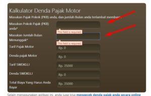 pajak tahunan kendaraan biaya bermotor nusantara purwokerto screenshoot stnk lihat