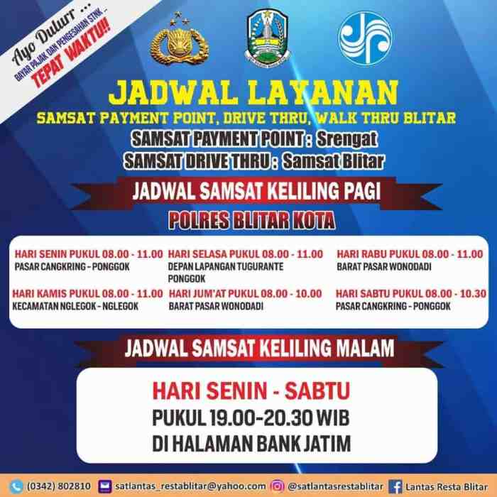 Jadwal SAMSAT Keliling Johar Baru