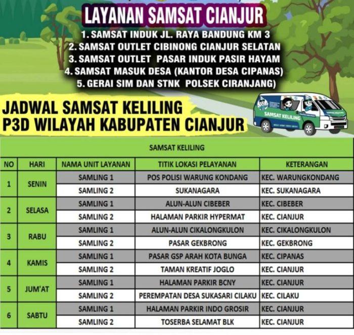 Jadwal samsat keliling situbondo