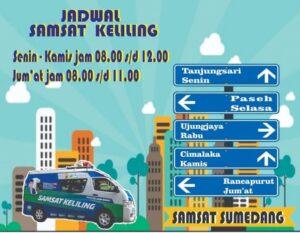 Jadwal SAMSAT Keliling Sumedang Utara